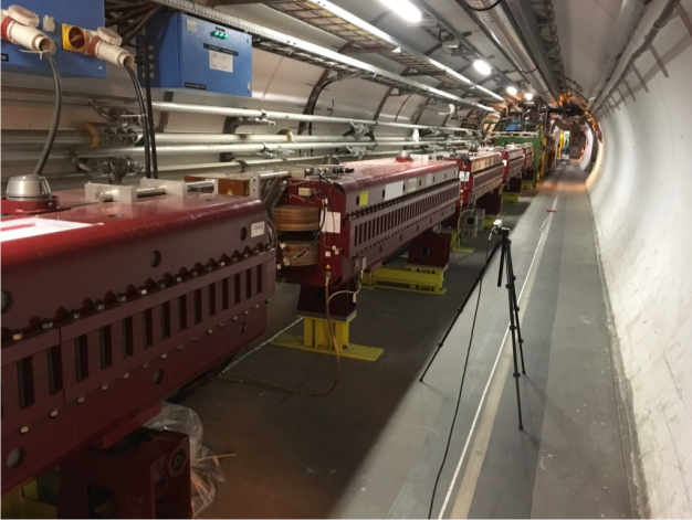 Figure 3: Magnetic field measurement at point 5 of the Large Hadron Collider.